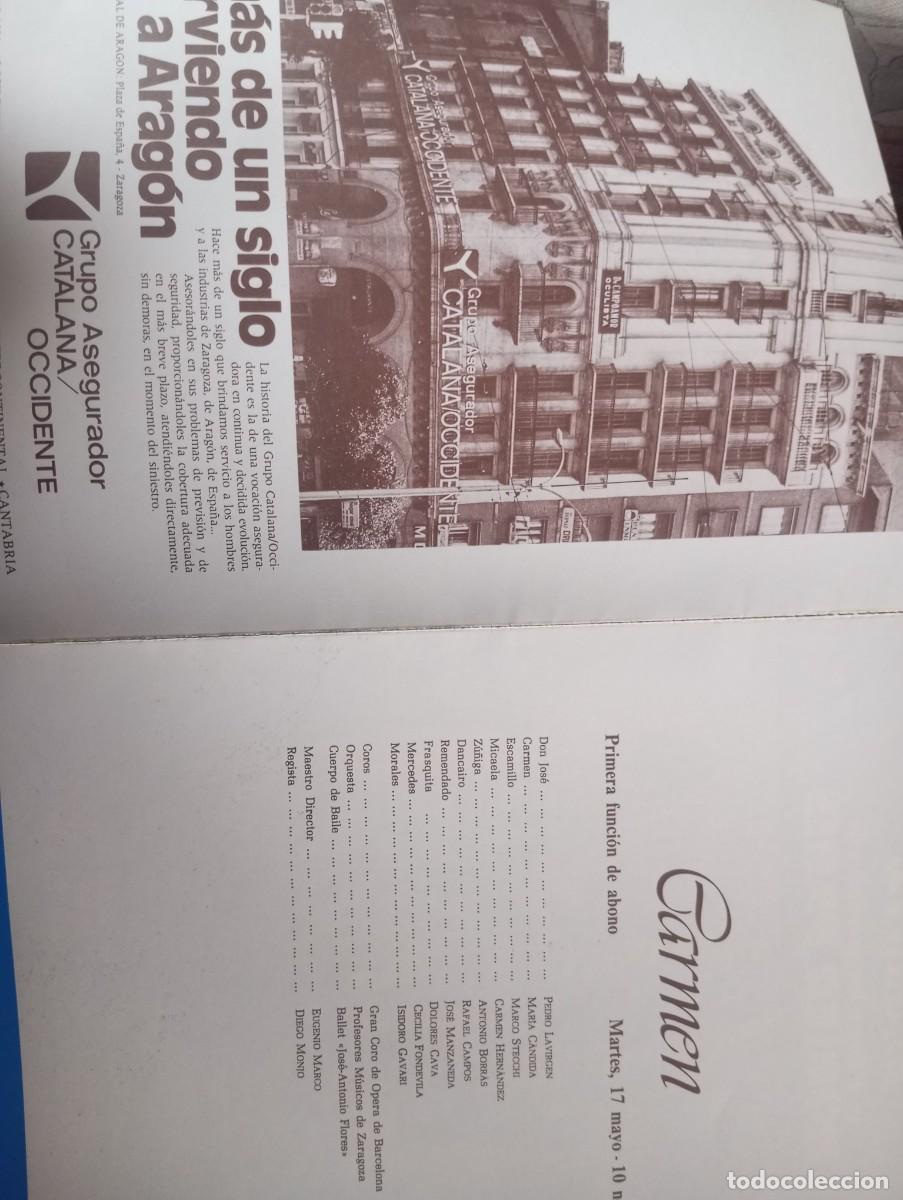 Coleccionismo: PROGRAMACI&Oacute;N DE OPERAS, 1972 VER FOTOS - Foto 2