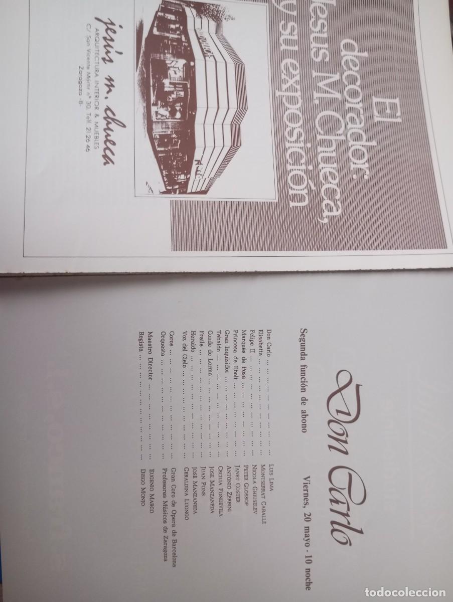 Coleccionismo: PROGRAMACI&Oacute;N DE OPERAS, 1972 VER FOTOS - Foto 6