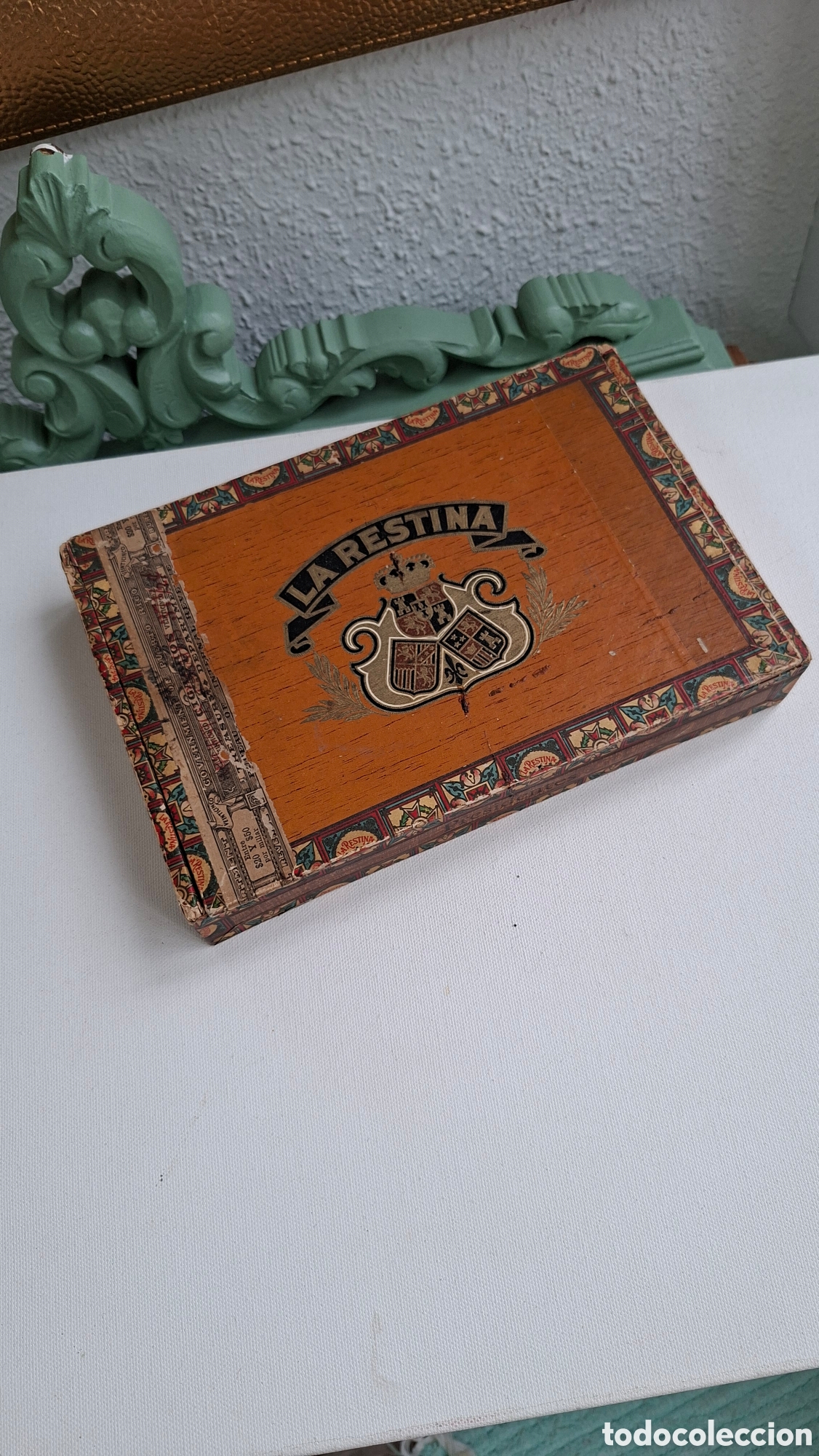 Coleccionismo: Caja de Puros 1920 La Restina - Foto 2