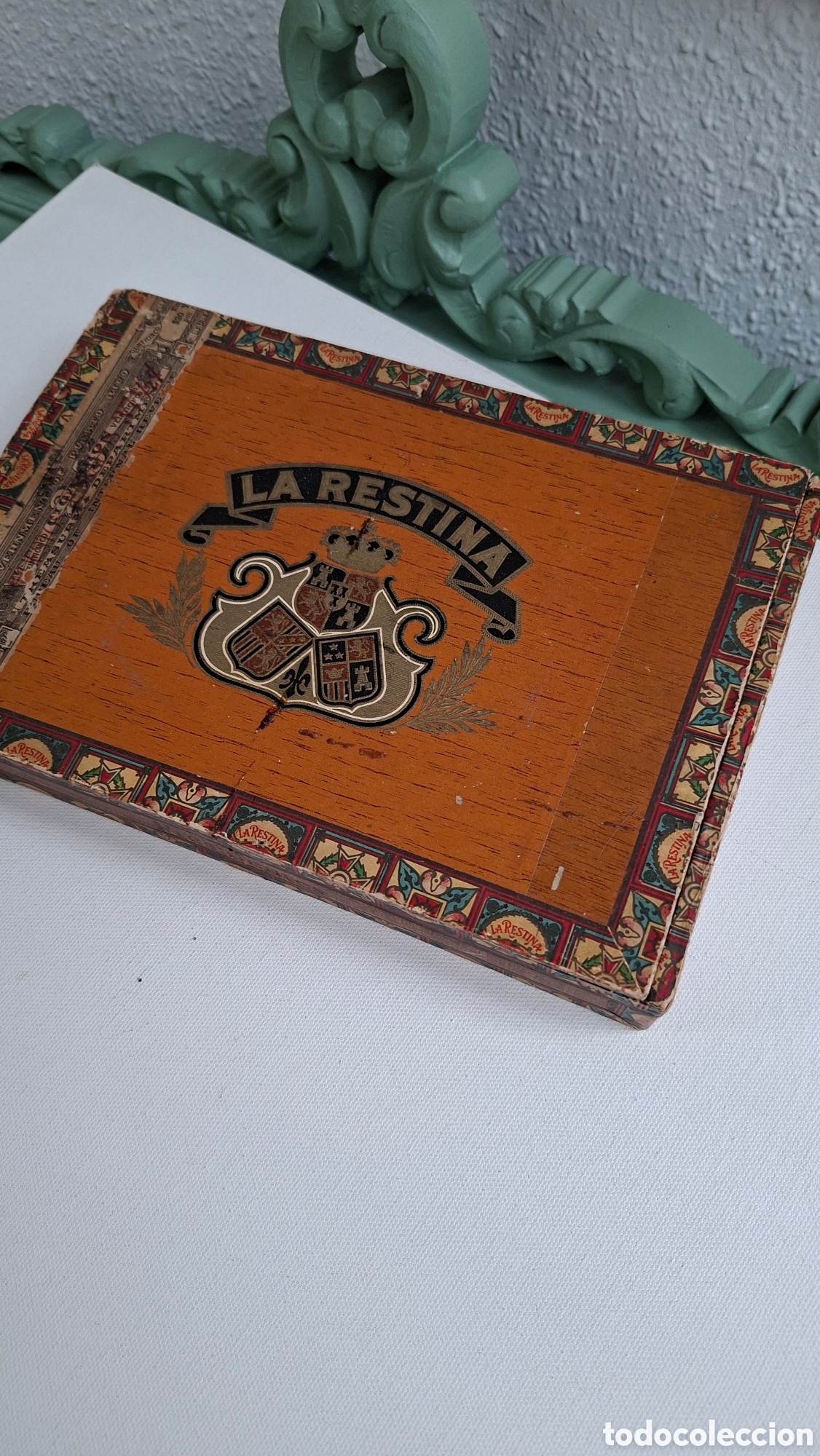 Coleccionismo: Caja de Puros 1920 La Restina - Foto 4