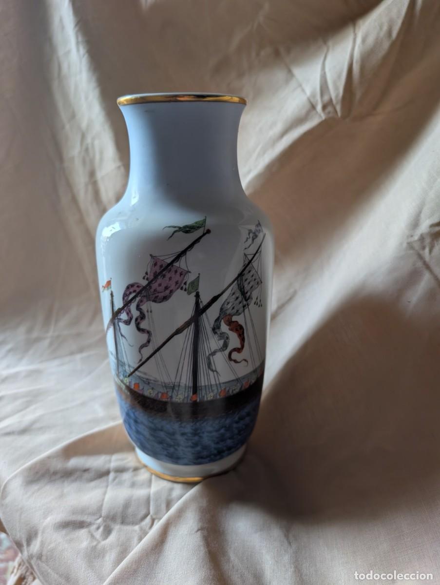Coleccionismo: Jarr&oacute;n vintage porcelana Nav&iacute;os a Vela Artecolecci&oacute;n Club 4/18 edici&oacute;n limitada