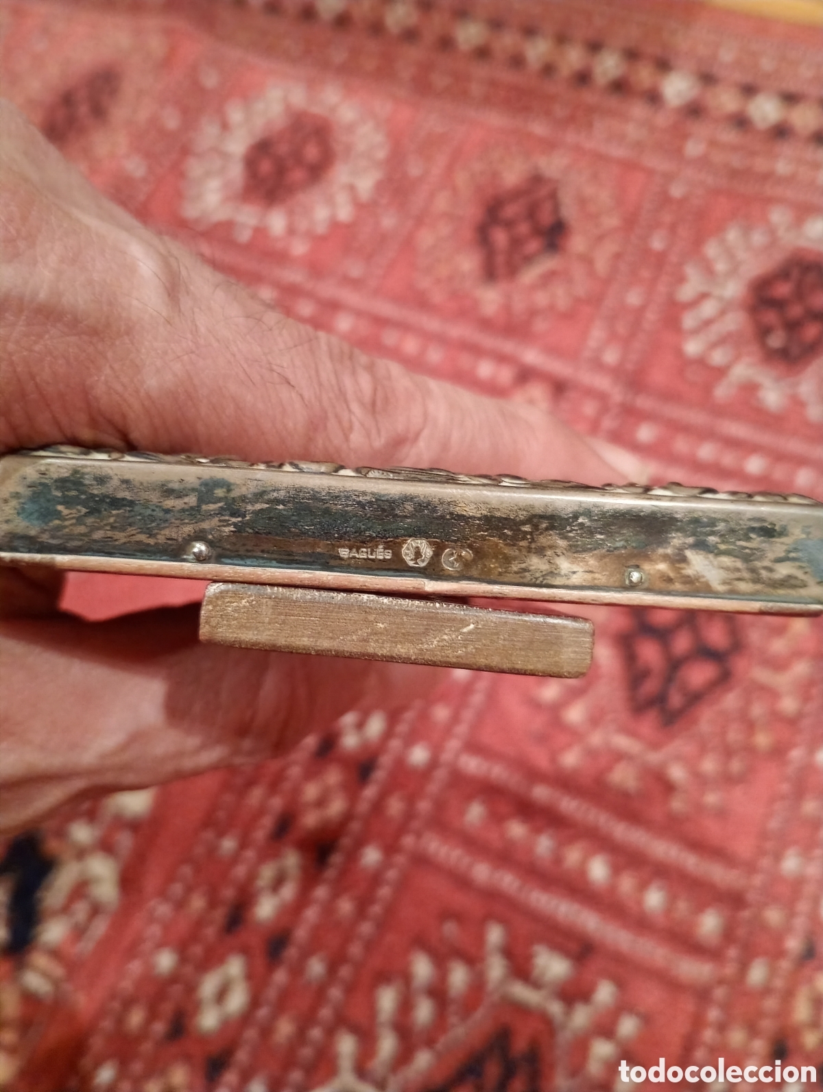 Coleccionismo: Marco plata de ley antiguo Bagues - Foto 2