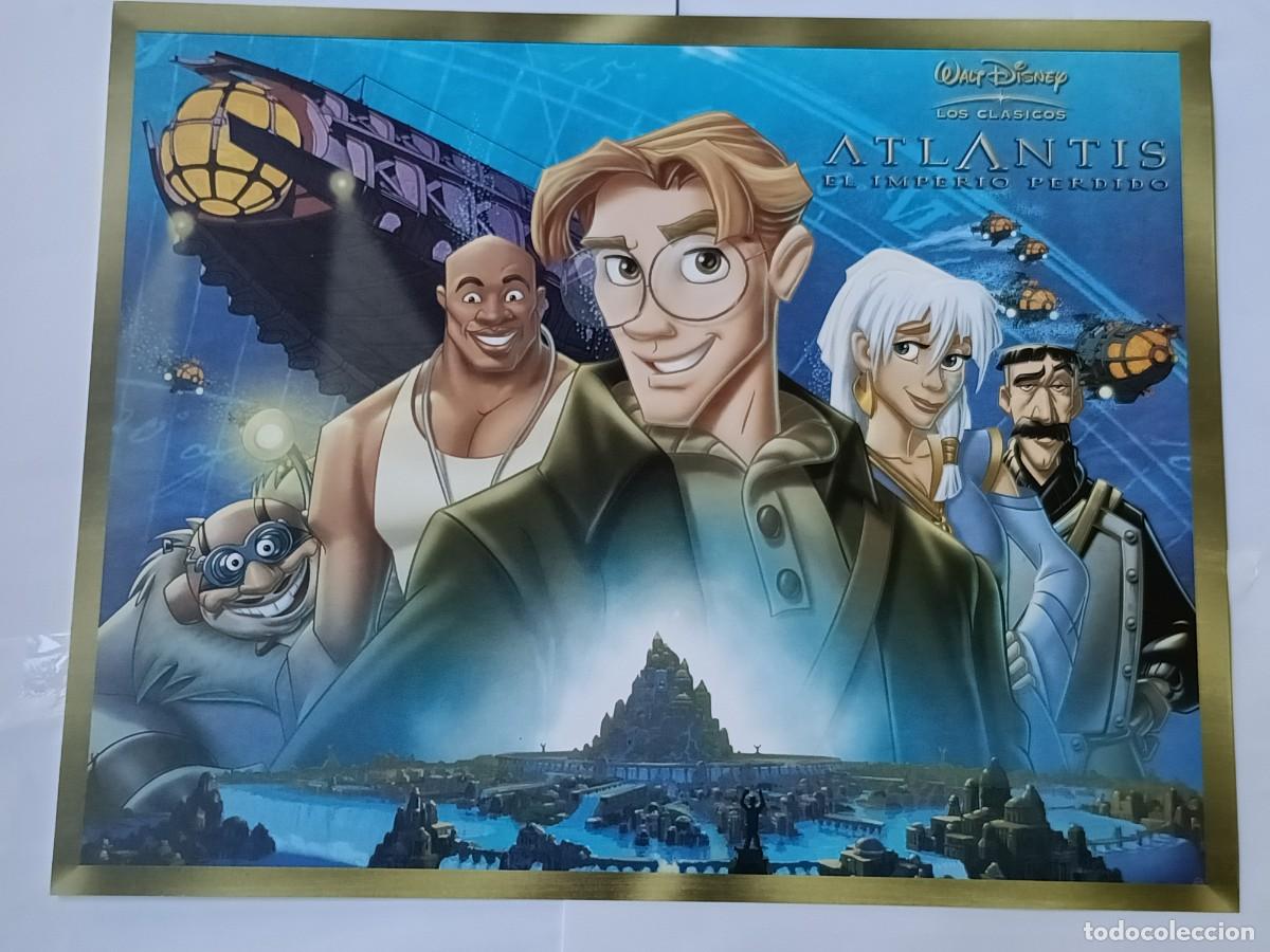 Coleccionismo: L&Aacute;MINA LITOGRAFIA ORIGINAL WALT DISNEY. ATLANTIS Y EL IMPERIO PERDIDO. 34 X 28 CM. NUEVA.
