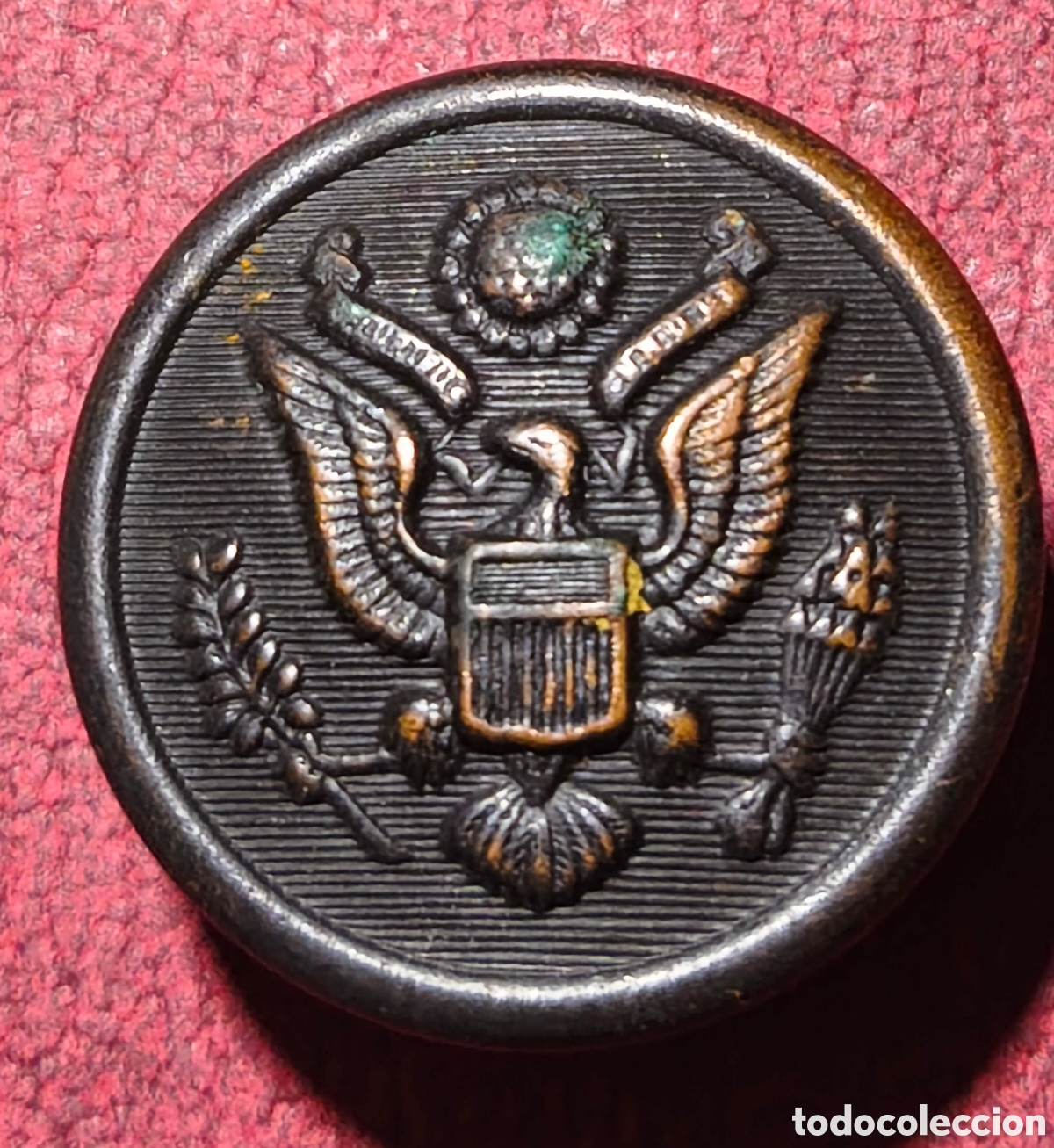 Coleccionismo: EEUU. Bot&oacute;n militar Button Works. N.Y. - Foto 1