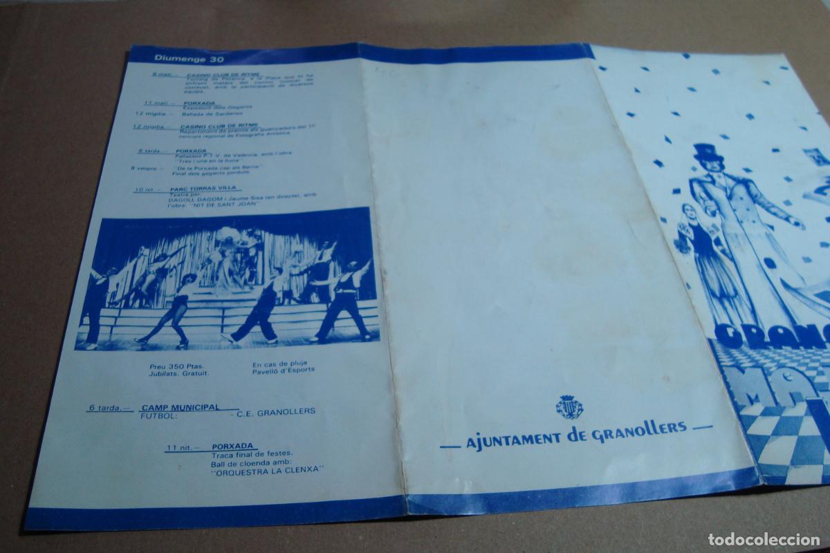Coleccionismo: ANTIGUO PROGRAMA FIESTA MAYOR GRANOLLERS 1981. - Foto 6