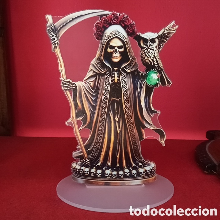 Coleccionismo: SANTA MUERTE CON BUHO - Foto 1