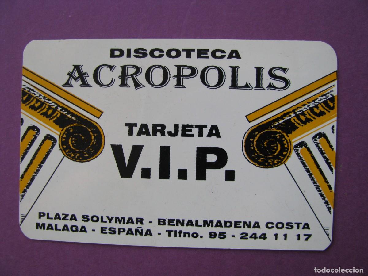 Coleccionismo: TARJETA DE SOCIO. DISCOTECA ACROPOLIS, BENALMADENA COSTA. A&Ntilde;OS 90