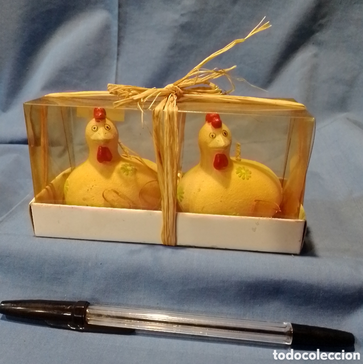 Coleccionismo: Velas perfumadas gallinitas - Foto 1