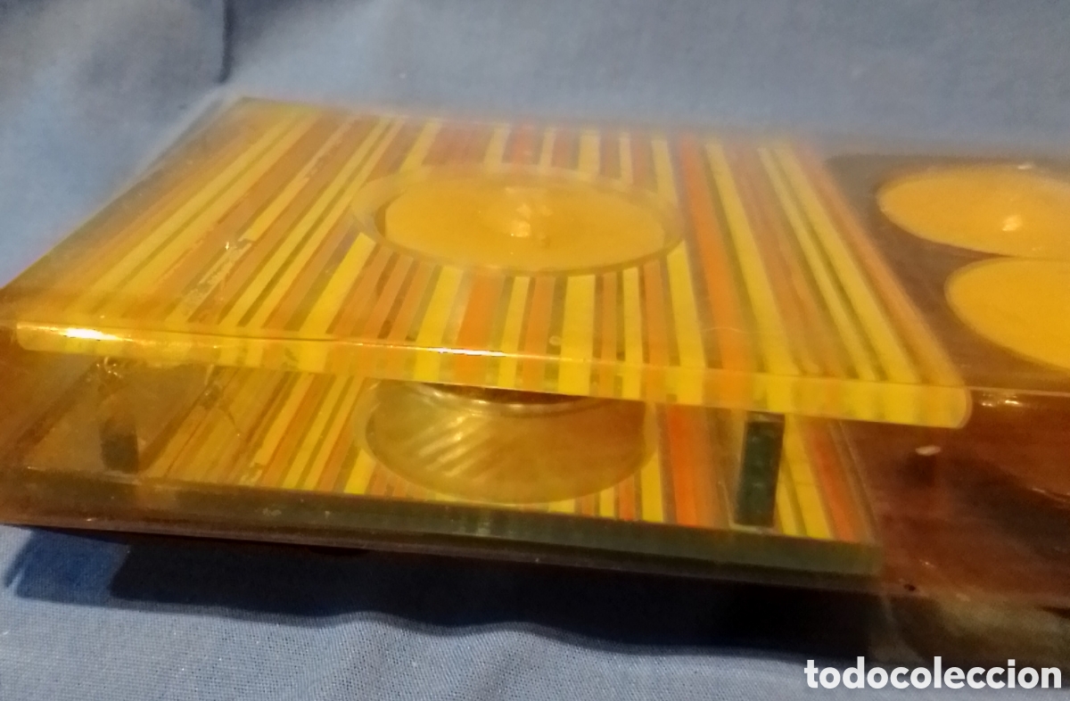 Coleccionismo: Portavelas de cristal decorado - Foto 3