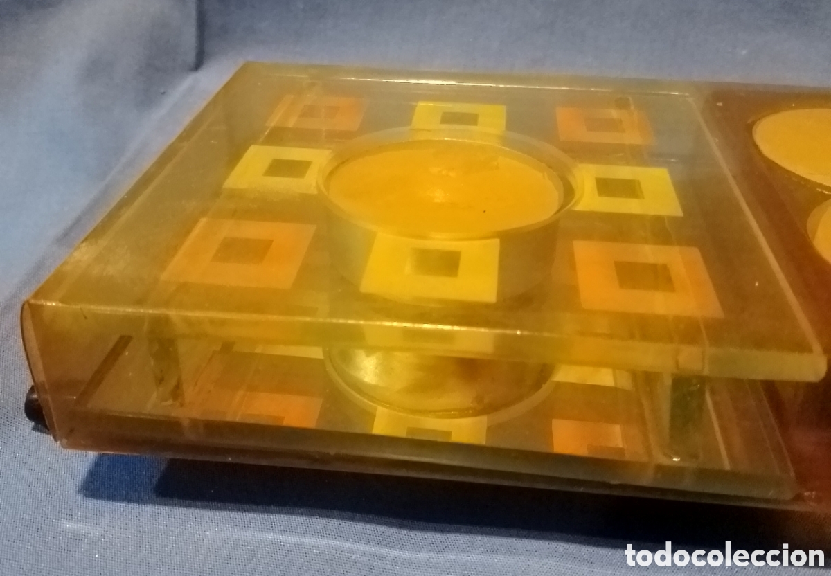Coleccionismo: Portavelas de cristal decorado - Foto 3