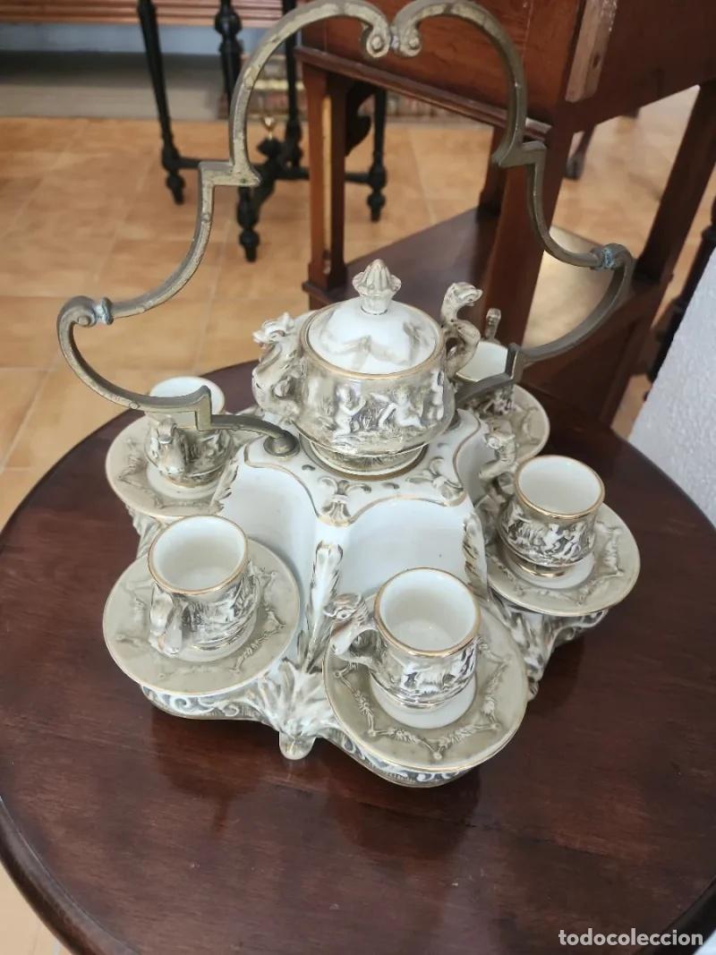 Coleccionismo: Juego de T&eacute; Capodimonte - Foto 2