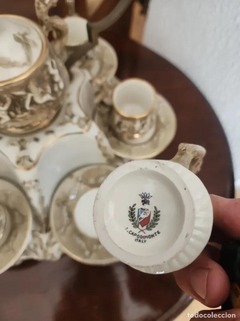Coleccionismo: Juego de T&eacute; Capodimonte - Foto 3