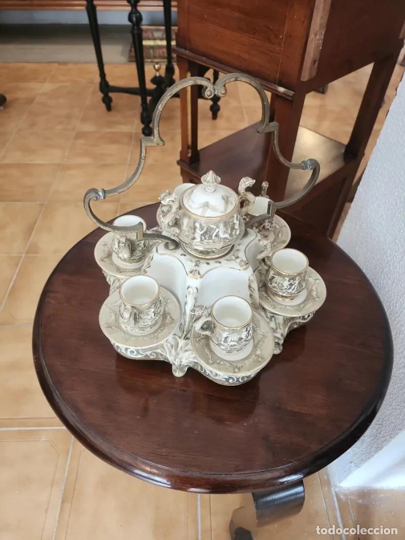 Coleccionismo: Juego de T&eacute; Capodimonte