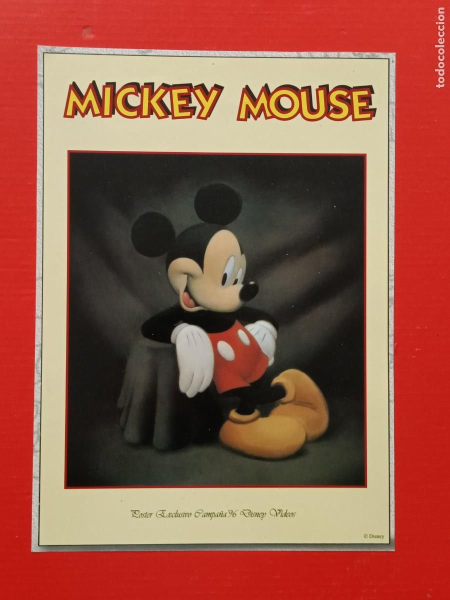 Coleccionismo: L&Aacute;MINA LITOGRAFIA ORIGINAL WALT DISNEY MICKEY MOUSE. EXCLUSIVO CAMPA&Ntilde;A 1996 MIDE 25X18