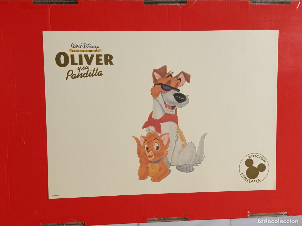 Coleccionismo: L&Aacute;MINA LITOGRAFIA ORIGINAL WALT DISNEY. OLIVER Y SU PANDILLA, 34 X 24 CM. NUEVA.
