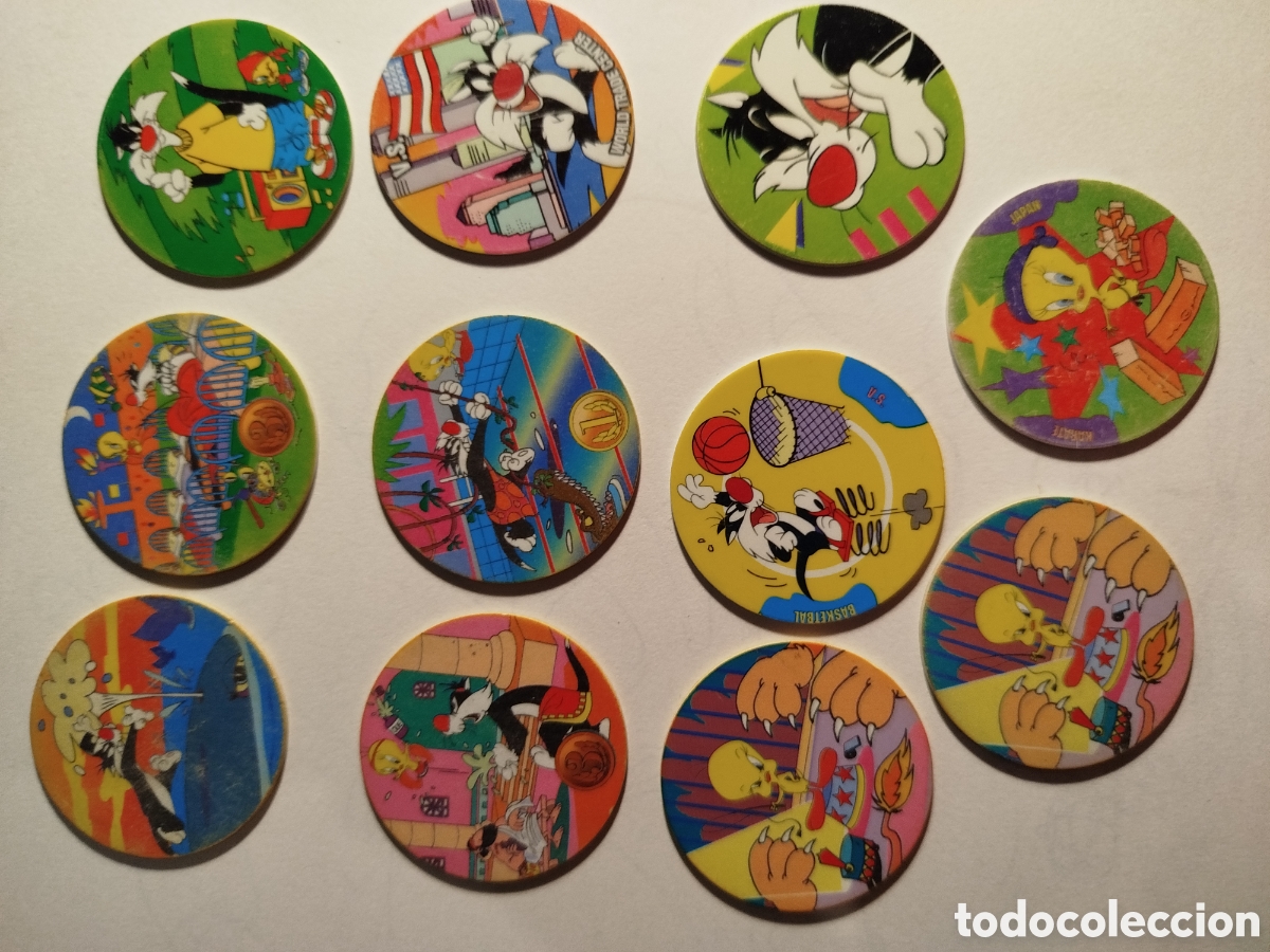 Coleccionismo: Lote de tazos de Looney Toons