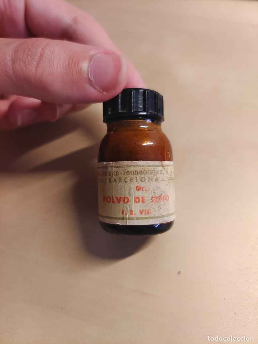 Coleccionismo: Medicamento antiguo Polvo de Opio sin abrir. Farmacia Antigua.