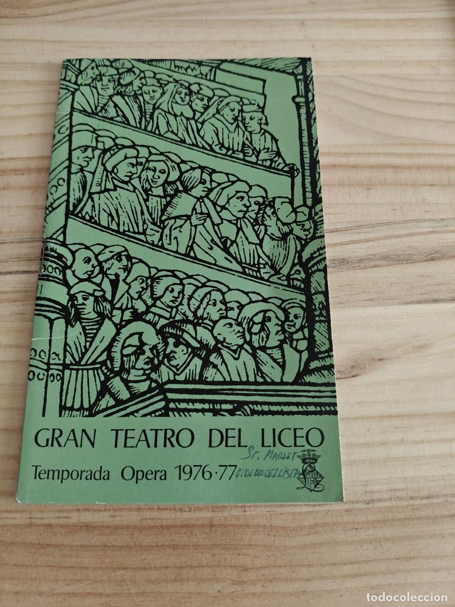 Coleccionismo: Lote programas 75-81 del Gran Teatro del Liceo - Foto 2