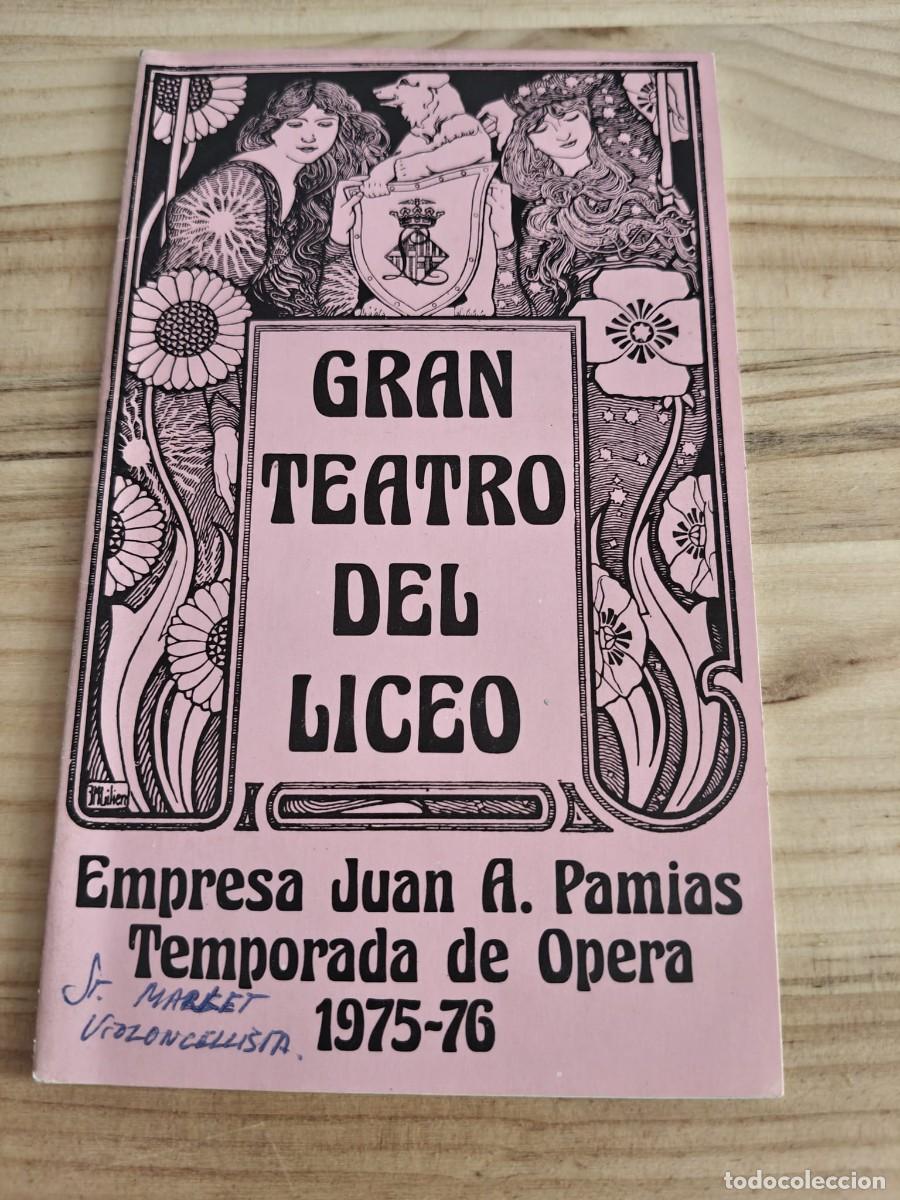Coleccionismo: Lote programas 75-81 del Gran Teatro del Liceo - Foto 3