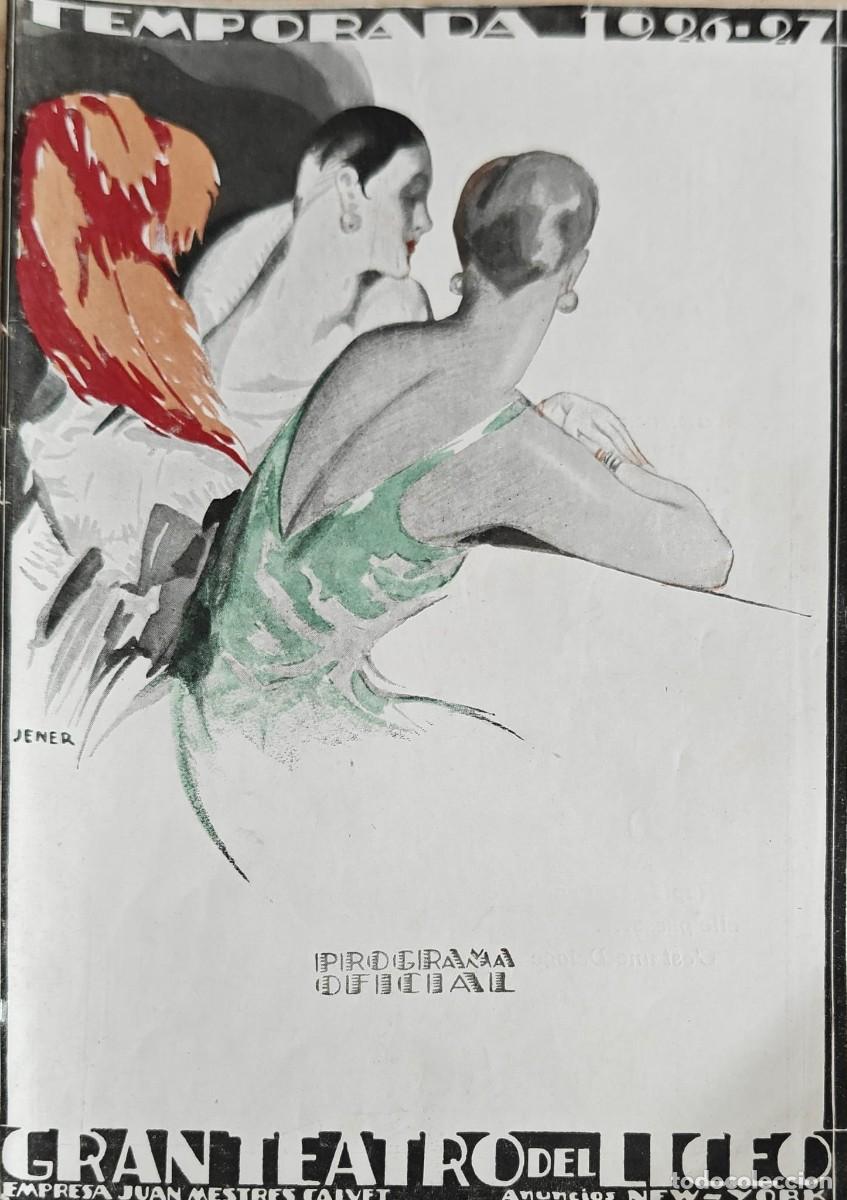 Coleccionismo: Programa Oficial Gran Teatro del Liceo - Temporada 1926-1927