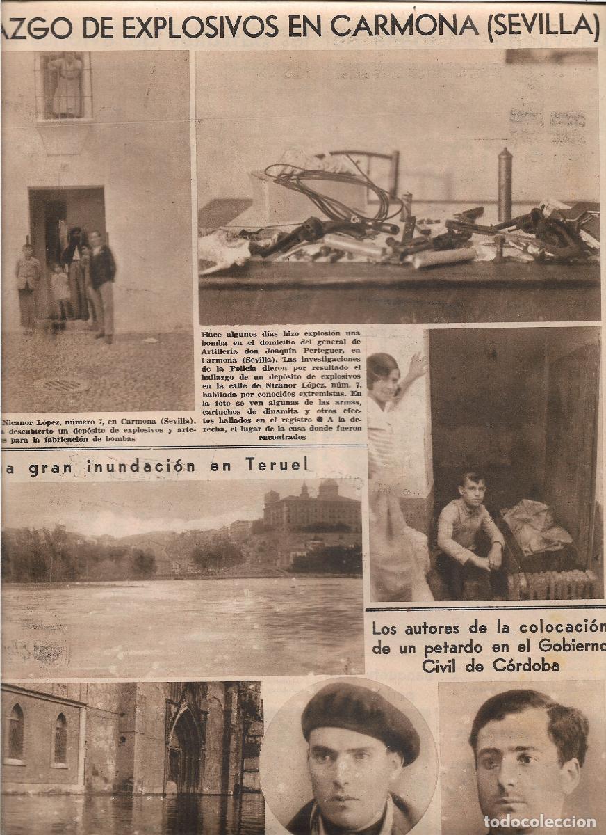 Coleccionismo: 1933 EXPLOSIVOS CARMONA SEVILLA CALLE NICANOR LOPEZ 7 RELACIONADO BOMBA CASA GENERAL PERTEGUER