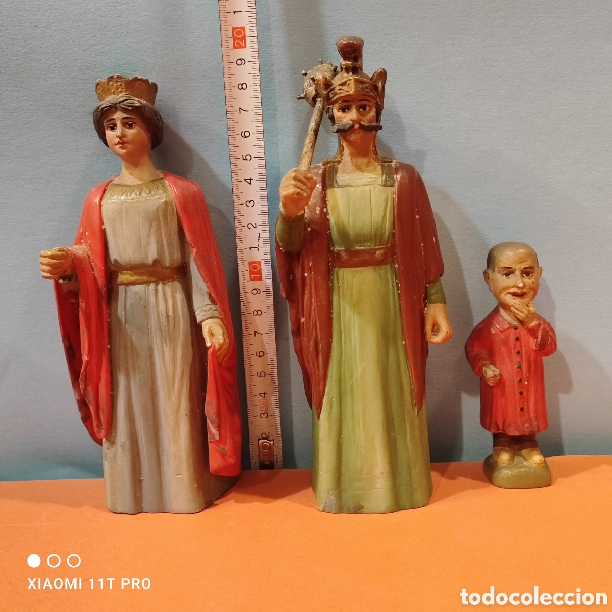 Coleccionismo: Lote de gigantes d'Olot de terracota