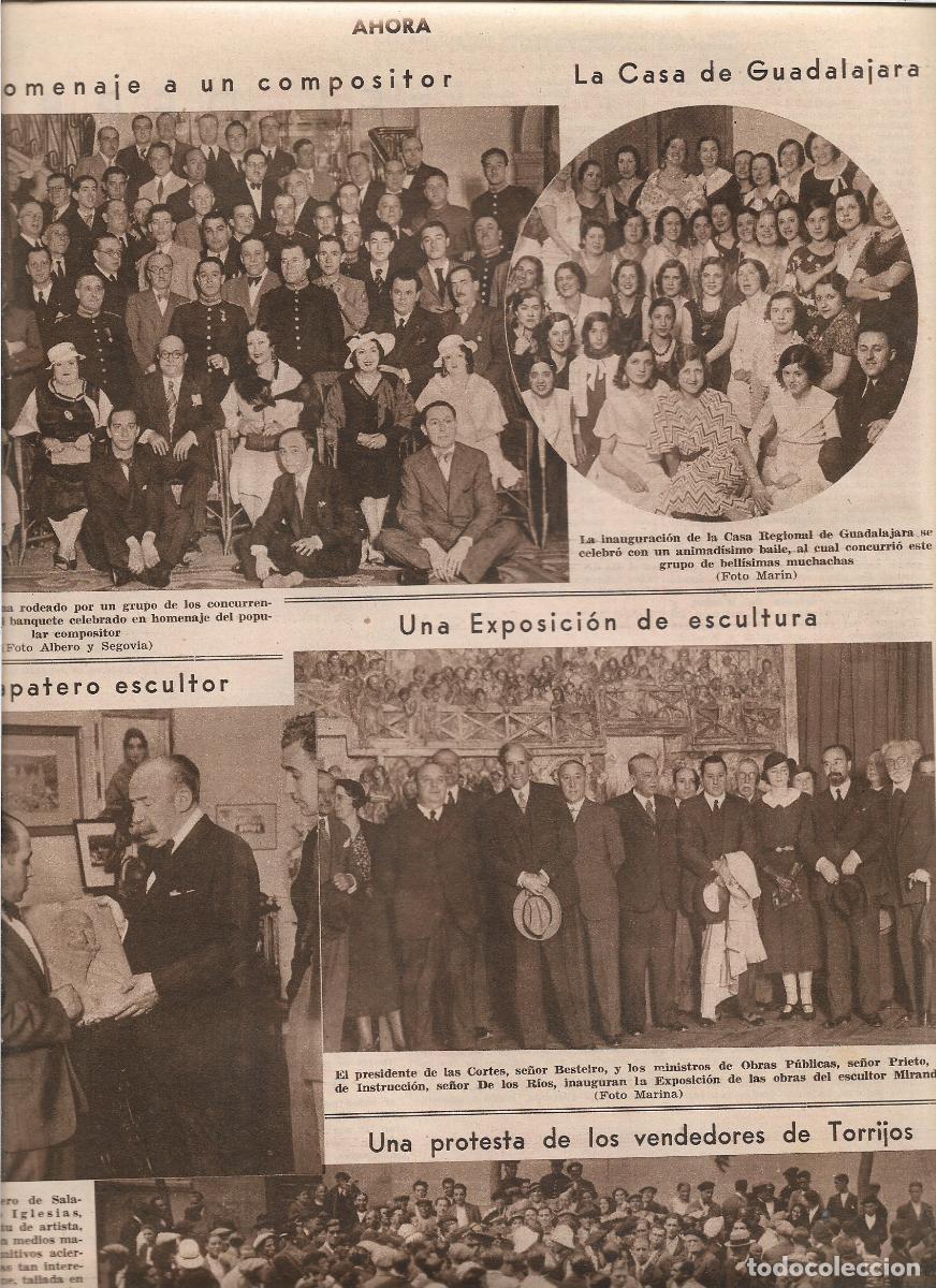 Coleccionismo: A&Ntilde;O 1933 AURELIANO IGLESIAS OBRERO ZAPATERO ESCULTOR SALAMANCA ENTREGA UNA DE SUS OBRAS A BENLLIIURE
