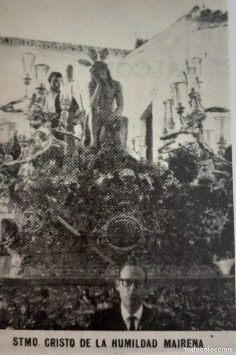 Coleccionismo: SEMANA SANTA MAIRENA, 1970,STMO. CRISTO DE LA HUMILDAD, RETAL PUBLICACION, 6X9 CM. APROX.