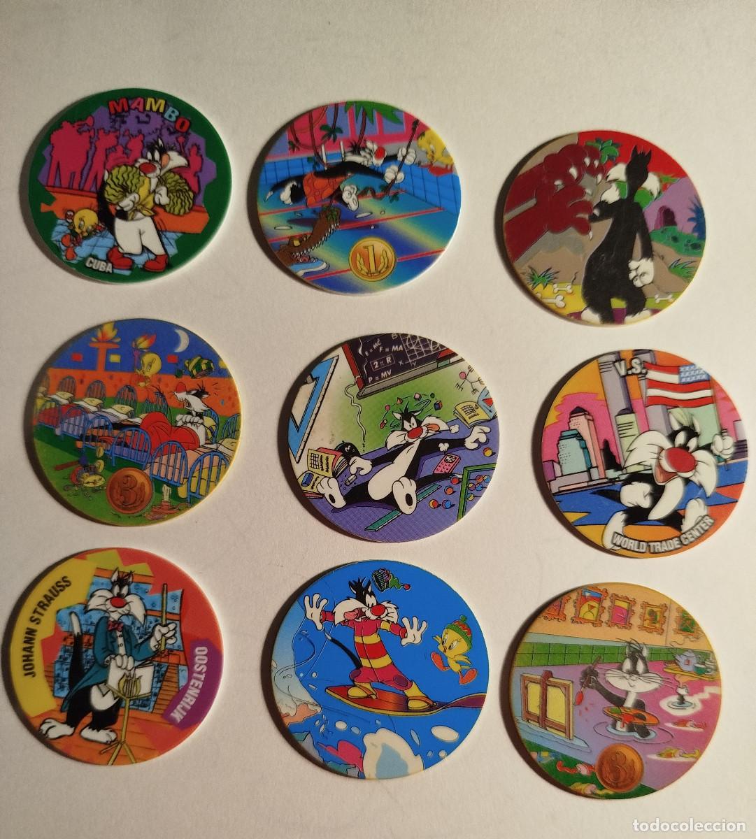 Coleccionismo: Lote tazos de Looney Toons
