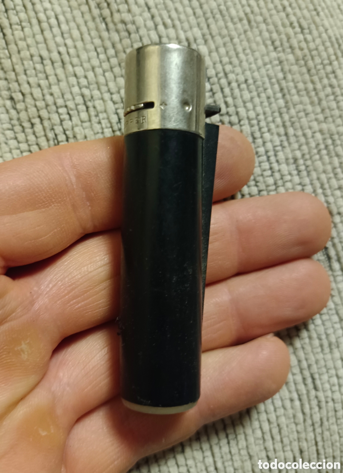 Coleccionismo: Antiguo mechero clipper regulable negro