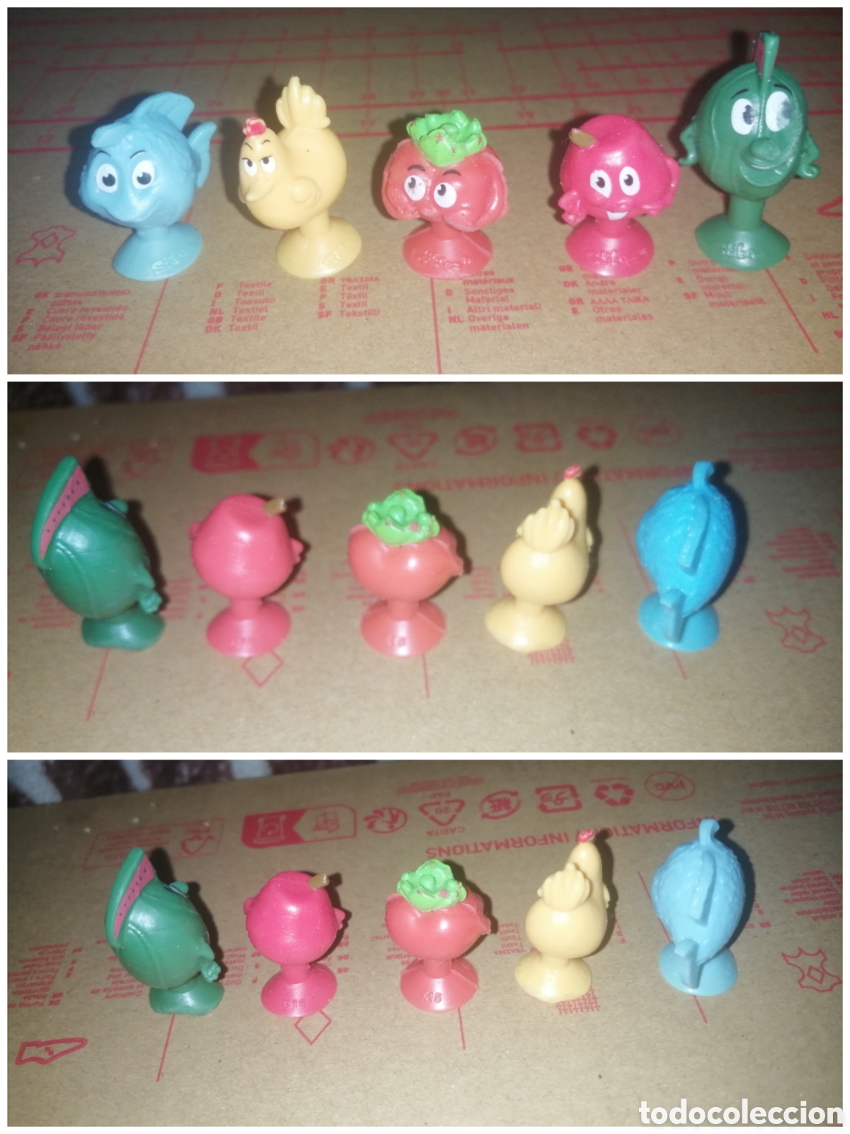 Coleccionismo: Figuras colecci&oacute;n Stikeez frutas/verduras Lidl