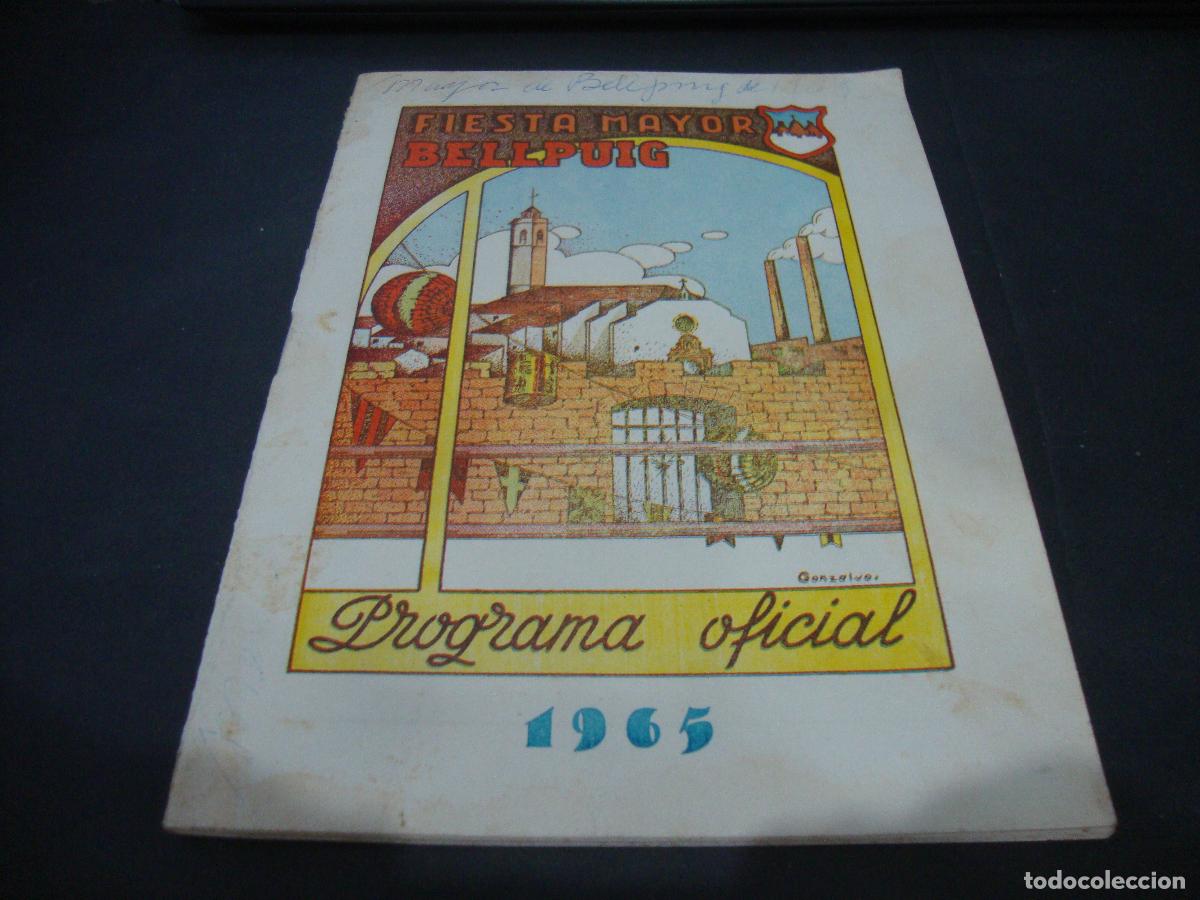 Coleccionismo: PROGRAMA FIESTA MAYOR BELLPUIG 1965 - Foto 1