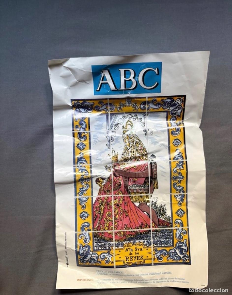 Coleccionismo: Puzzle cer&aacute;mico ABC Virgen del Roc&iacute;o - Foto 3