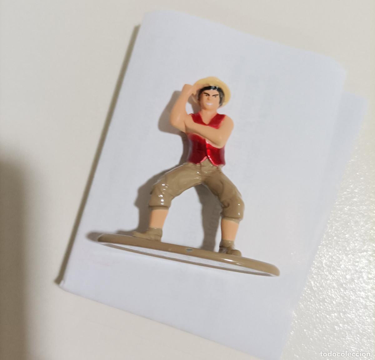 Coleccionismo: one piece luffy mu&ntilde;eco metal peana jada figurita escala miniatura metalica