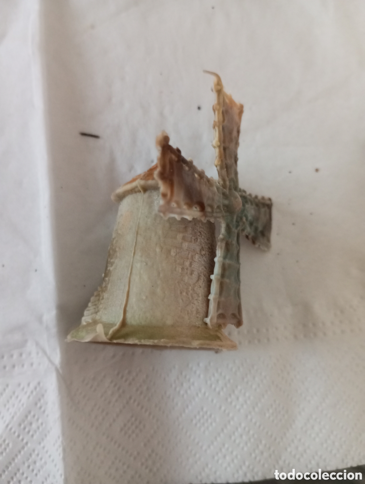 Coleccionismo: Figura de bel&eacute;n molino En pl&aacute;stico mide 6 cms - Foto 2