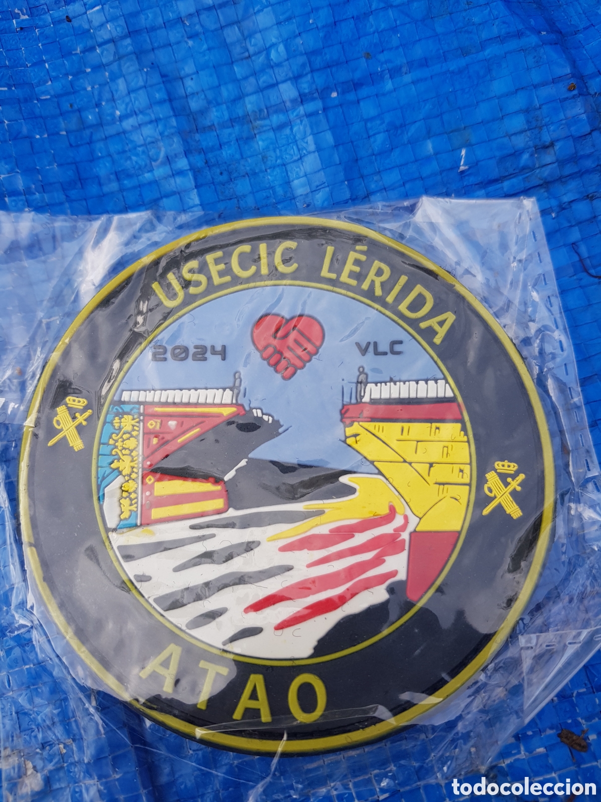 Coleccionismo: PARCHE DE LA GUARDIA CIVIL LERIDA ATAO