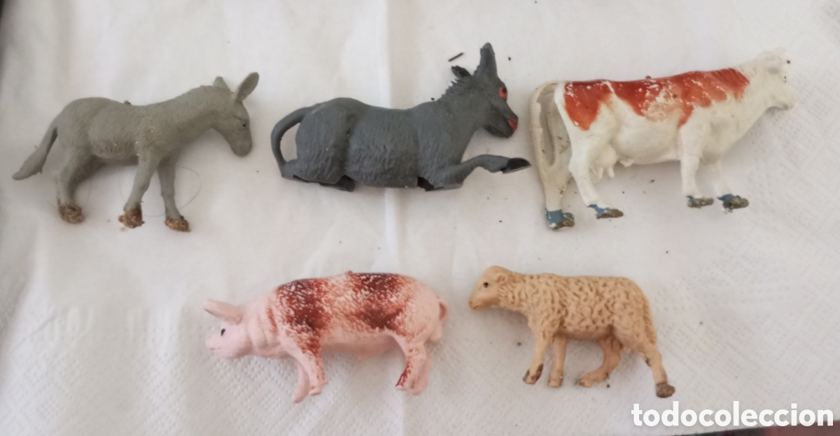 Coleccionismo: Figuras de animales para bel&eacute;n 7 y 8 cms pl&aacute;stico duro