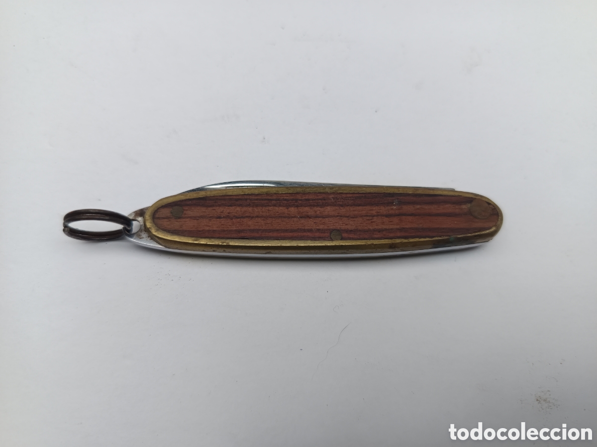 Coleccionismo: Navaja acero inoxidable Albacete madera cachas