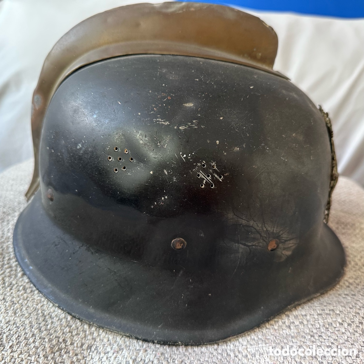 Coleccionismo: Casco antiguo Bomberos de Madrid - Foto 4
