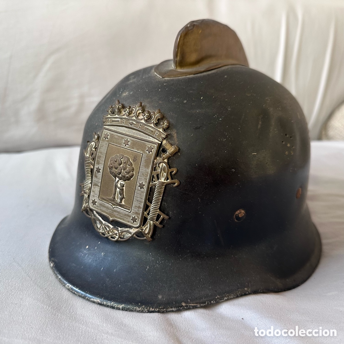 Coleccionismo: Casco antiguo Bomberos de Madrid - Foto 5