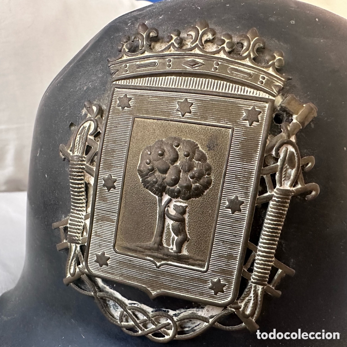 Coleccionismo: Casco antiguo Bomberos de Madrid - Foto 6