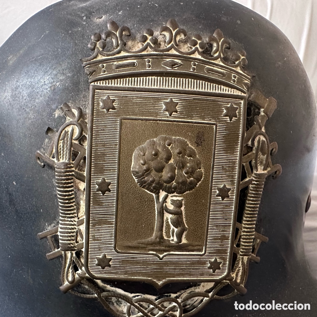 Coleccionismo: Casco antiguo Bomberos de Madrid - Foto 7