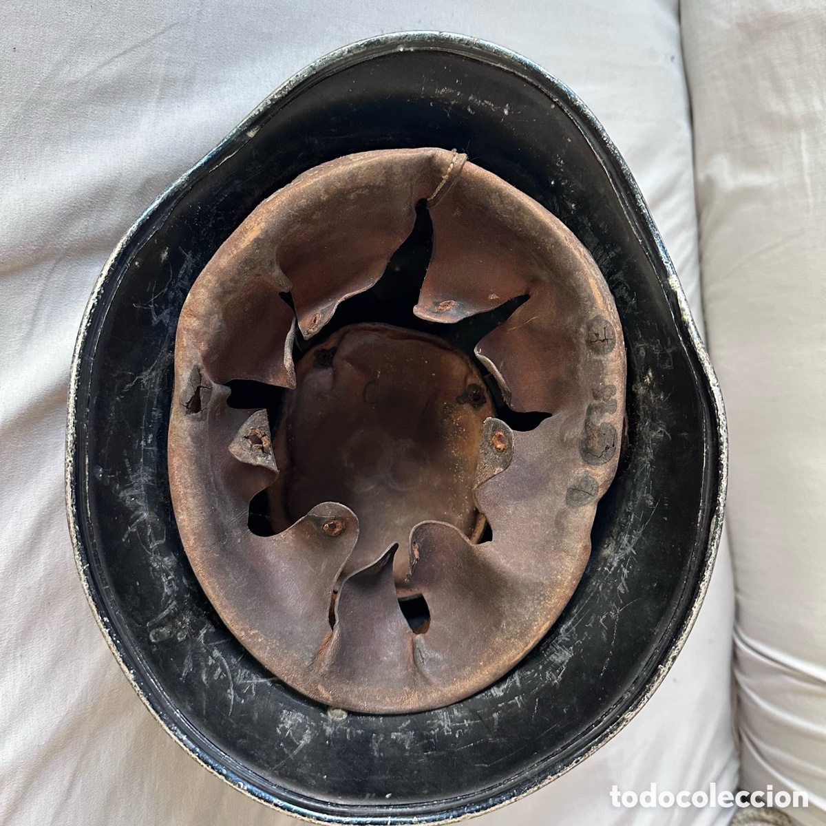 Coleccionismo: Casco antiguo Bomberos de Madrid - Foto 8