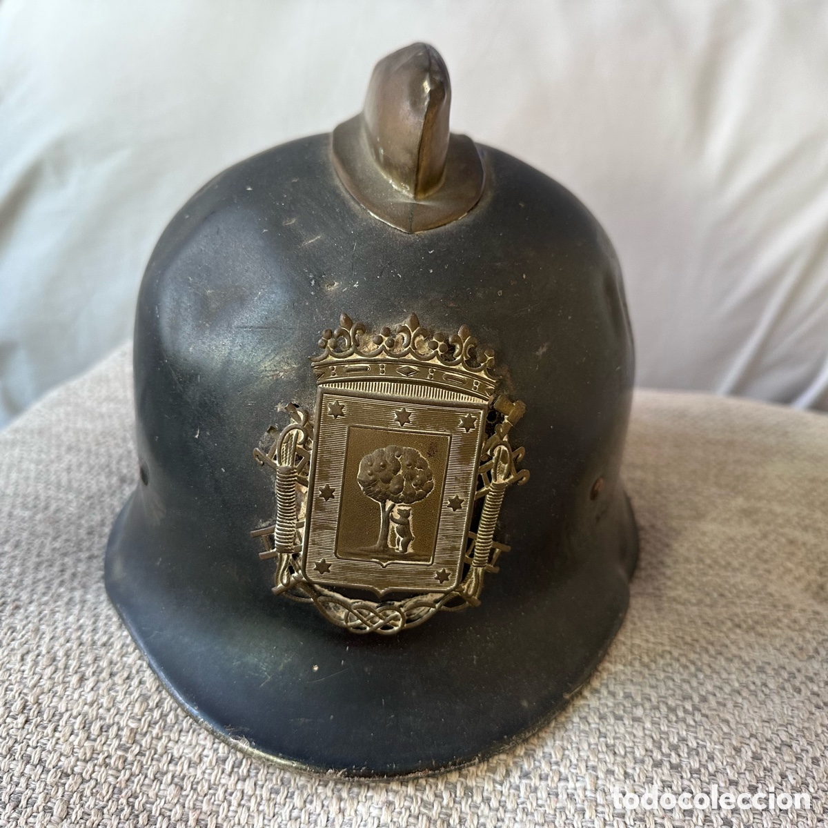 Collezionismo: Casco antiguo Bomberos de Madrid