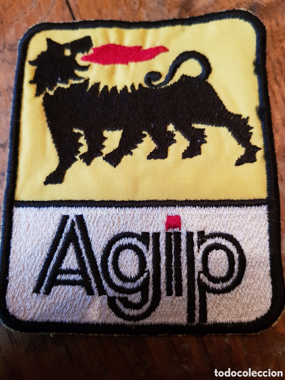 Coleccionismo: PARCHE BORDADO AGIP ANTIGUO