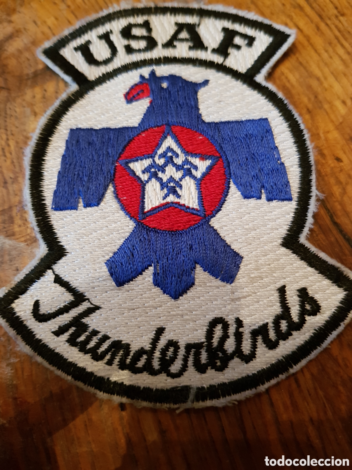Coleccionismo: PARCHE BORDADO USAF ANTIGUO