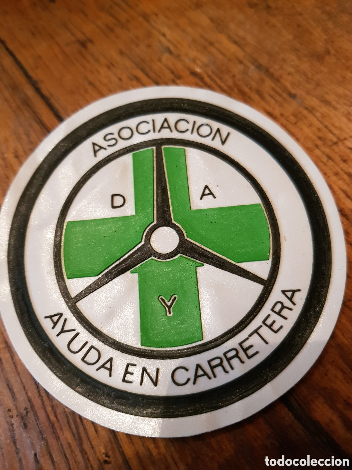 Coleccionismo: ANTIGUO PARCHE AYUDA EN CARRETERA