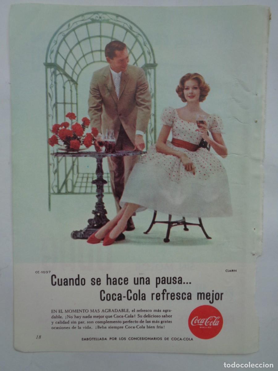 Coleccionismo: HOJA DE REVISTA CON ANUNCIO DE COCA-COLA . A&Ntilde;OS 60