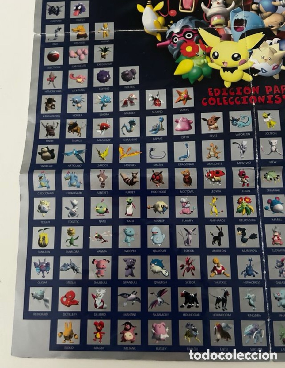 Coleccionismo: P&oacute;ster Pok&eacute;mon Stadium 2 Nintendo - Foto 4
