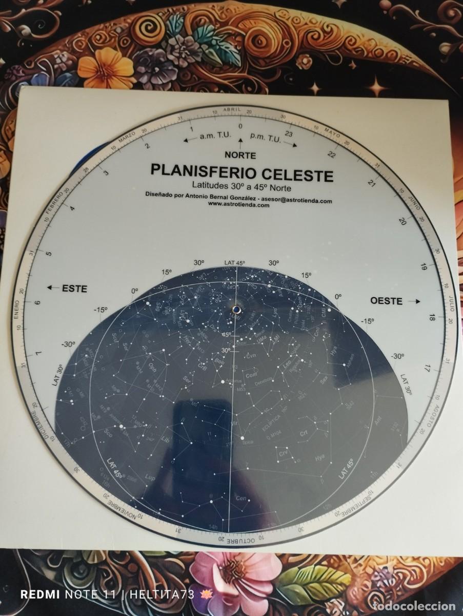 Coleccionismo: Planisferio Celeste Latitudes 30-45 Norte